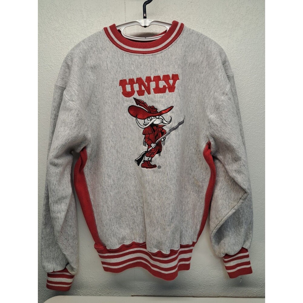 Vintage UNLV Runnin Rebels Embroidered Sweatshirt Mens XL NCAA Basketball